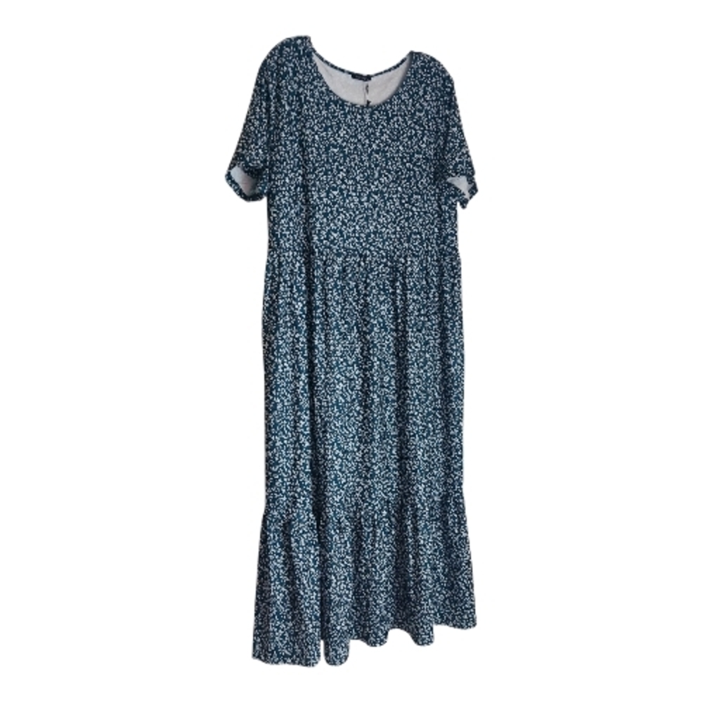 Floral Blue Maxi Dress